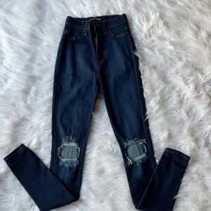 High rise skinny jeans